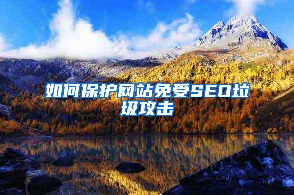 如何保护网站免受SEO垃圾攻击
