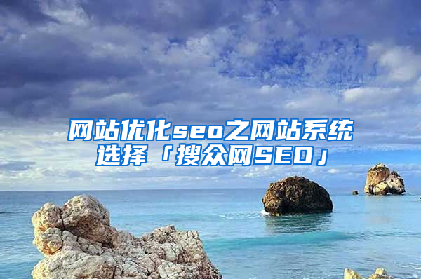 网站优化seo之网站系统选择「搜众网SEO」