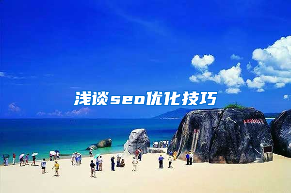 浅谈seo优化技巧