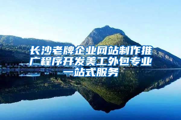 长沙老牌企业网站制作推广程序开发美工外包专业一站式服务