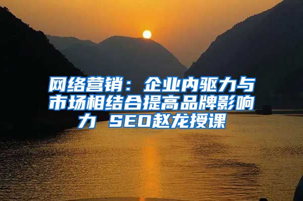 网络营销：企业内驱力与市场相结合提高品牌影响力 SEO赵龙授课
