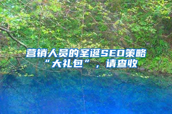 营销人员的圣诞SEO策略“大礼包”，请查收